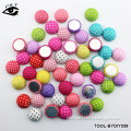 22mm Big Dotted Semicircle Fabric Cloth Covered Button Flatback Button for DIY Garment Decoration